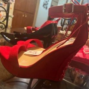 Madeline Lace Up Wedge - Size 8.5M